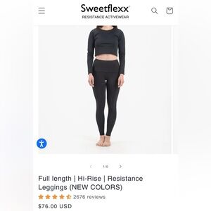 Sweetflexx resistance band leggings
